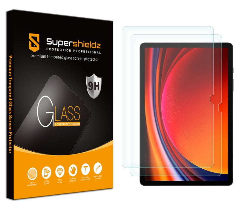 Supershieldz (2 Pack) Designed for Samsung Galaxy Tab S10 Lite / S10 FE / S9 FE (10.9 inch) / Tab S9 (11 inch) Screen Protector, (Tempered Glass) Anti Scratch, Bubble Free - Image 1