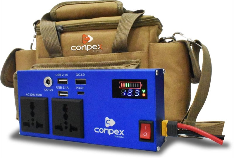 كونبيكس 1 Conpex12V 20AH بطارية حمض الرصاص المغلقة (SLA) بديلة لـ APC Back-UPS ES 550VA و Back-UPS Pro 1300/1500 و Liftmaster CSL-24VDC لفتح البوابة المنزلقة - أطراف F2 - Image 1