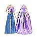 E-TING ETING 2 Sets Dolls Dream Outfits Shiny Glitzy Gala Purple Dress and BellBottom Jeans Set for 115 Inch Girl Doll - Image 4