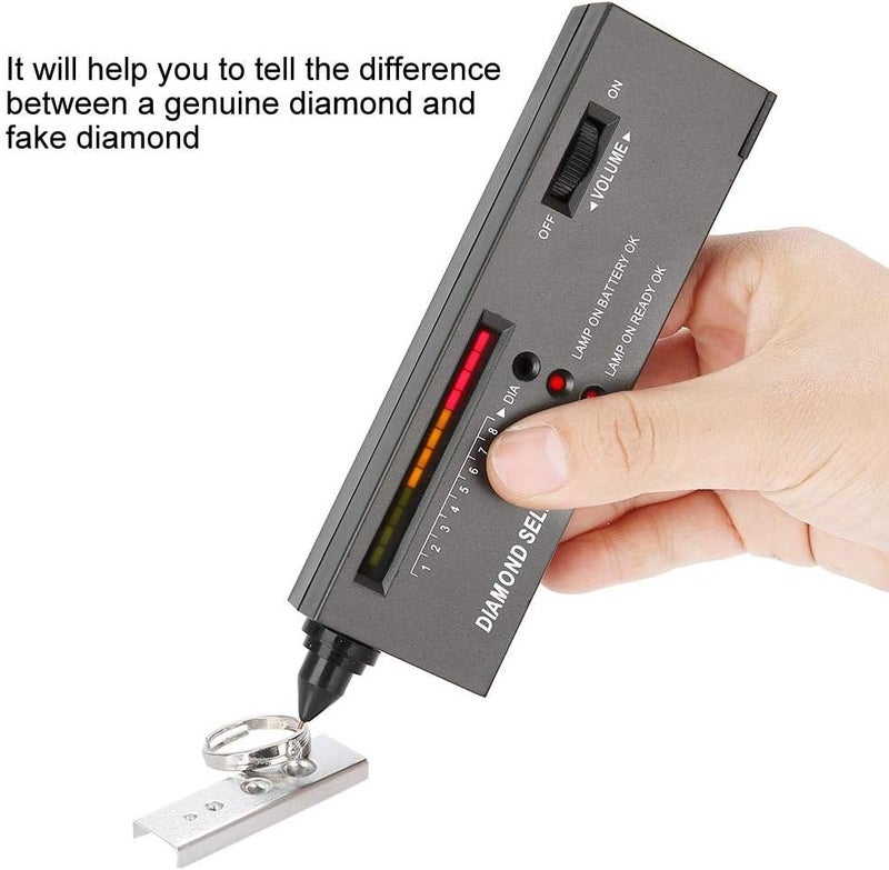 woobles Diamond Tester, LED Audio Diamond Detector Selector Portable Jewelry Gemstone Precision Tool Detective Test Kit for Jewelry Jade Ruby Stone - Image 5