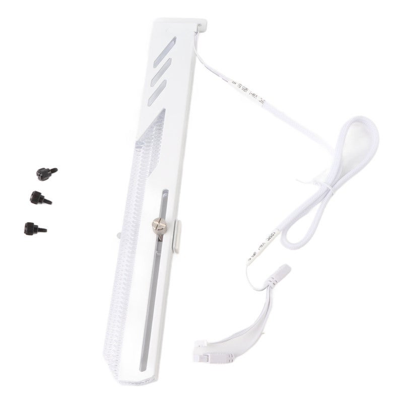 COOLMOON Gpu Support Bracket White ARGB Graphics Card Holder - Dragon Scale Crystal Light Guide Strip Gpu Sag Bracket for Gaming PC Case - Image 1