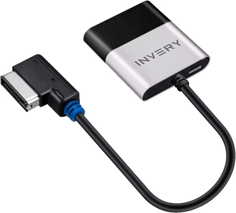 Invery Airdual Bluetooth 5.0 aptX-HD Adapter Compatible for Audi MMI 3G AMI Music Interface,Audi Symphony,Audi Concert,VW MDI,Mercedes Media Interface - Image 1