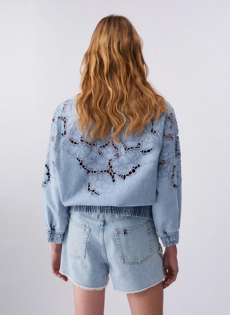 Liu Jo Jacket with openwork embroidery