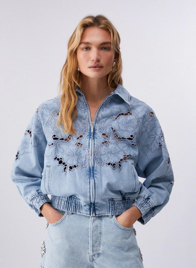 Liu Jo Jacket with openwork embroidery