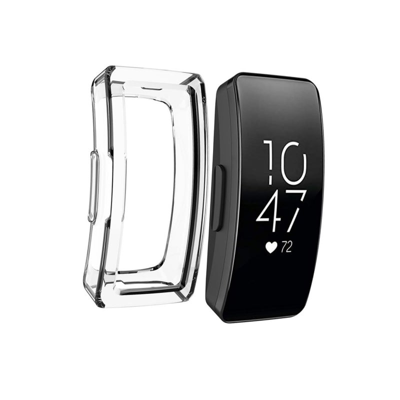 2 Pcs Hollow Scratch Resistant Shockproof TPU Half Cover Protective Case For Inspire Smartwatch White - Image 2