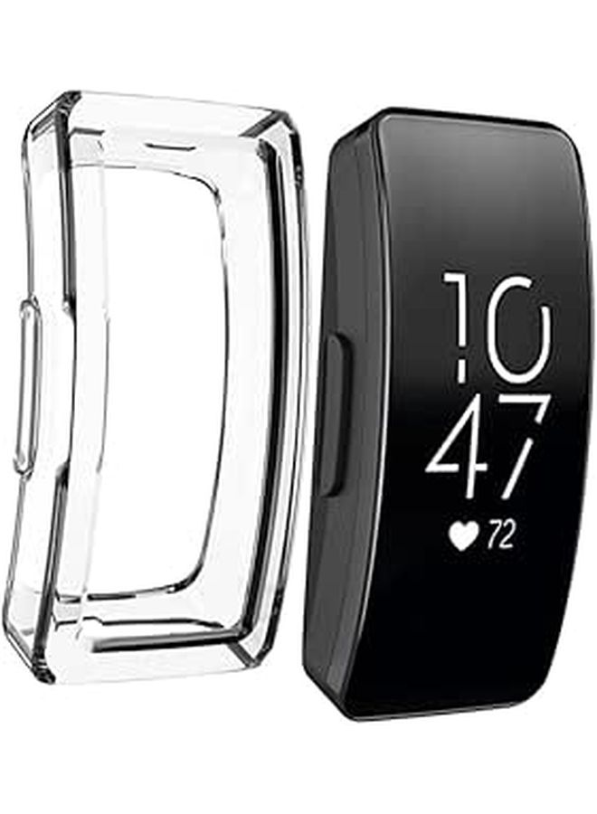 2 Pcs Hollow Scratch Resistant Shockproof TPU Half Cover Protective Case For Inspire Smartwatch White - Image 1