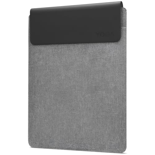 Lenovo Slim Laptop Sleeve 14 Inch NotebookTablet Compatible with MacBook AirPro EcoFriendly Lightweight Case with Accessory Pocket Magnetic Closure Grey - Image 1