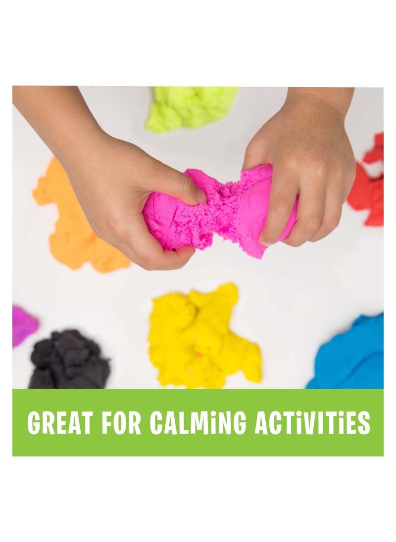 Learning Resources - Playfoam Sand Jumbo Set of 8 Play Sand Set, 8 Assorted Colours for Kneading, Shaping, for Preschoolers, Toddlers, Classrooms, Gifts for Children, Boys, Girls, Ages 3, 4, 5+ - Image 1