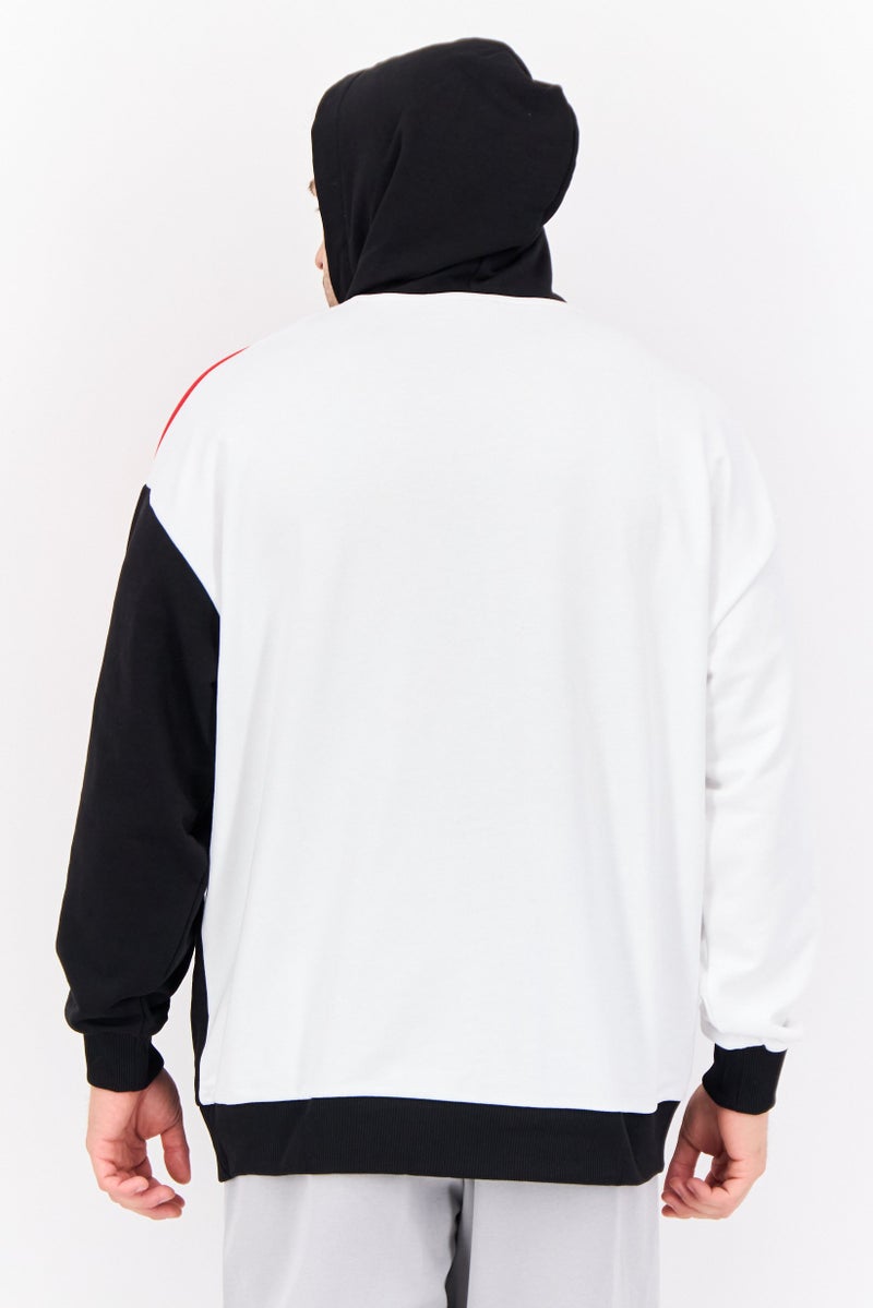 PUMA Men Sportswear Fit Long Sleeve F1 Cb Graphic Outdoor Sweatshirt, White/Black/Red  - Image 4