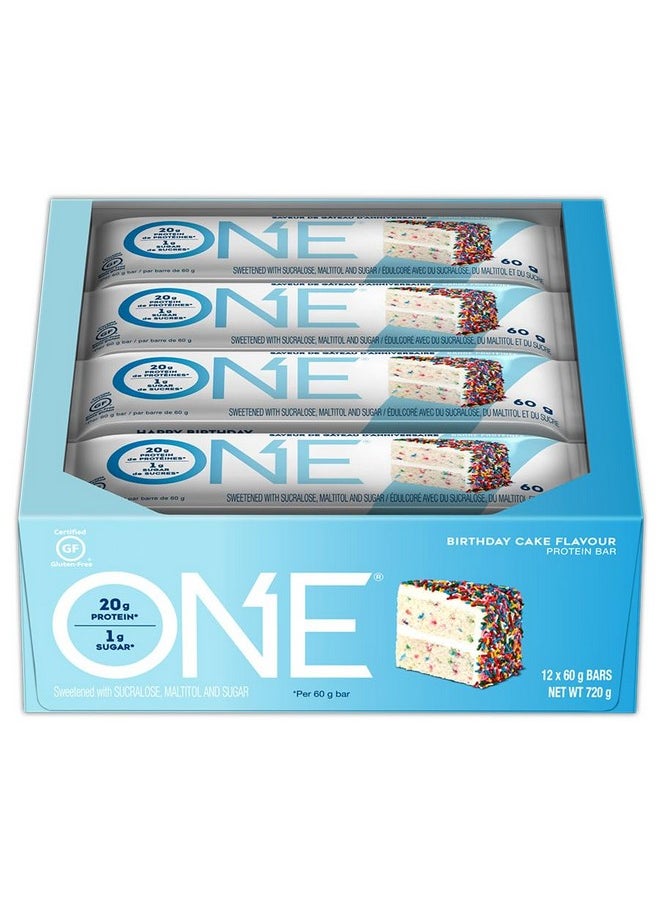 One Protein Bars Birthday Cake Gluten Free Protein Bars With 20G Protein And Only 1G Sugar Guiltfree Snacking For High Protein Diets 2.12 Oz 12 Count  - Image 3