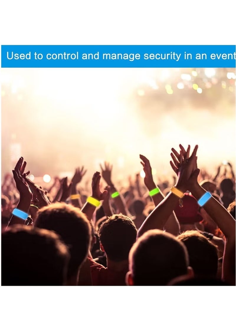 Wristbands For Events Colored Paper 100Pcs 25Cm Custom Entry Neon For Security Parties Festivals 5 Colors - Image 5
