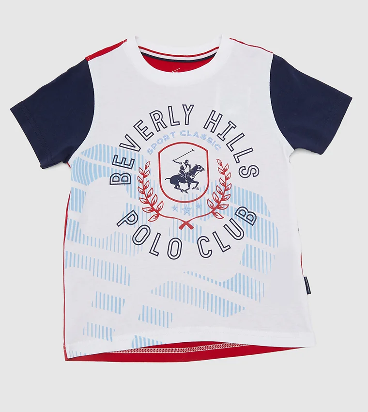 Typography Printed Pure Cotton Applique Casual T-shirt