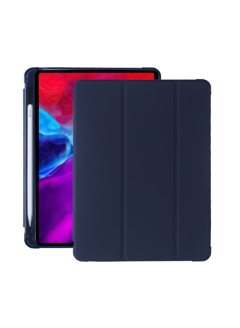 Loquat Protective Case With Pen Slot For Blue iPad