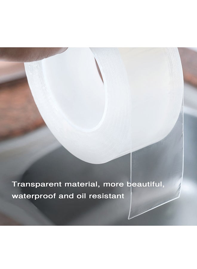 O Ozone 3M Strong Adhesive Tape for Kitchen and Home Use [ Waterproof Tape Mold and Mildew Proof Tape ] [ Size: 5cm width & 3M Long ] [ Strong Sealant ]  - Image 3