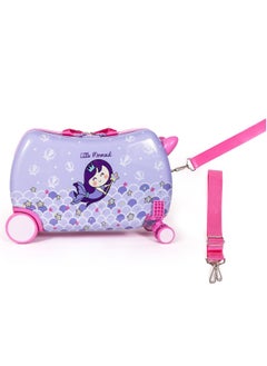 Milk&Moo MILK&MOO Rideable Kids Suitcase Little Mermaid, Fun and Safe, Durable, Spacious and Ergonomic Design, 360° Swivel Wheels, for Children Aged 2-6 Years, 21 L, Maximum Riding Weight 50kg / 110 Lb  - Image 5