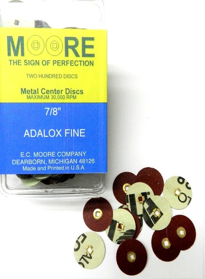 JTS E.C. Moore's Adalox 7/8" Sanding Disc Snap on Center one Pack of Each Fine - Medium - Coarse 200 Each - Image 5