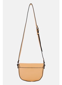 French Connection Women Brand Logo Cross Body Bag 16 H x 23 L x 8 w cm, Tan  - Image 3