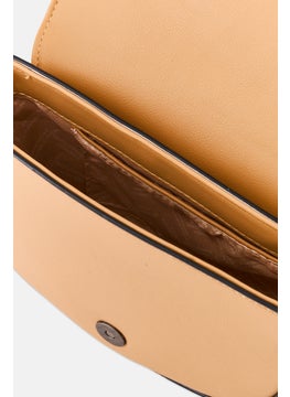 French Connection Women Brand Logo Cross Body Bag 16 H x 23 L x 8 w cm, Tan  - Image 4