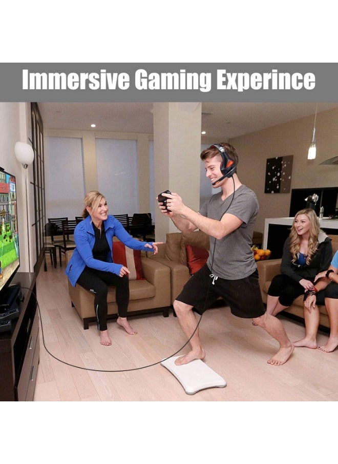 Beexcellent - GM5 Gaming Headset, 7.1 Surround Sound PS4 Headset with Microphone, For Games, PC Headphones, Heavy Bass, Telescopic, Noise Isolation, Wired, FPS Compatible, LED Light - Image 1