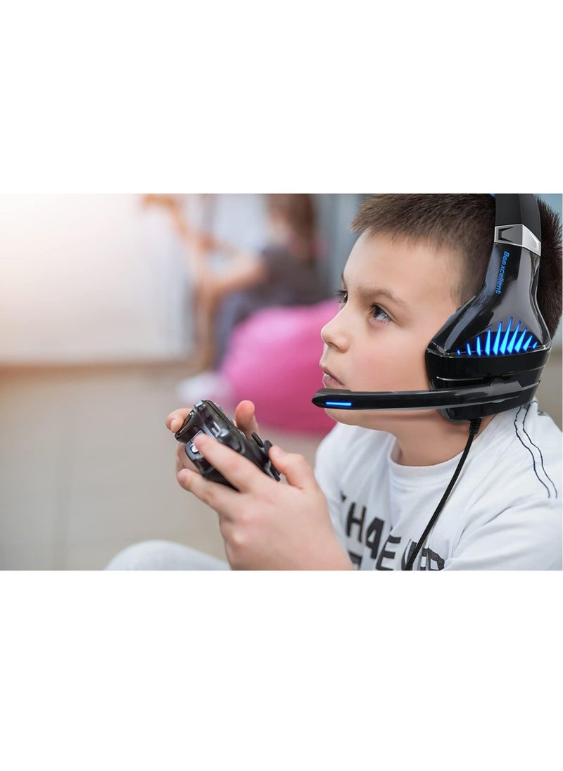GM5 Gaming Headset, 7.1 Surround Sound PS4 Headset with Microphone, For Games, PC Headphones, Heavy Bass, Telescopic, Noise Isolation, Wired, FPS Compatible, LED Light - pzsku/Z88B5F74CBD9B70F8A84CZ/45/_/1708598379/7d335318-6860-4ffb-b79f-76146dae3a3e