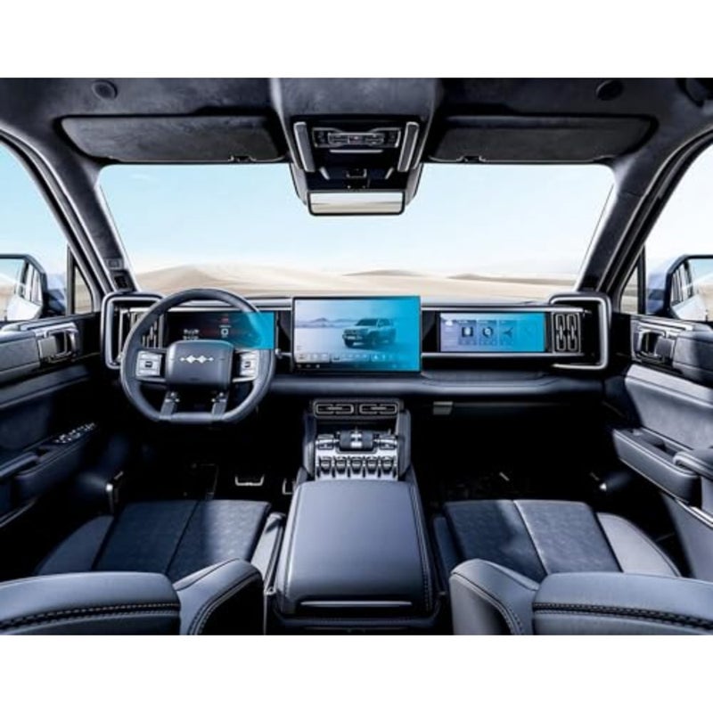 واقي شاشة زجاجي مقوى 9H ممتاز لـ BYD Leopard 5 2024-2026/ Denza B5، طبقة حماية شاشة عرض السيارة ناعمة الملمس ومضادة للخدش، 3 عبوات - Image 2