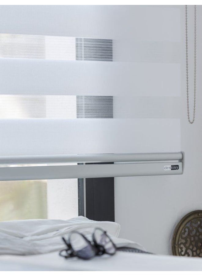 بانيكس  ستائر زيبرا ابيض 125W x 125H cm  - Image 2