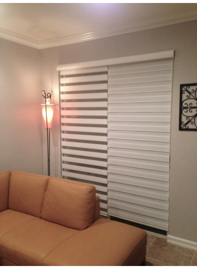 بانيكس  ستائر زيبرا ابيض 125W x 125H cm  - Image 4