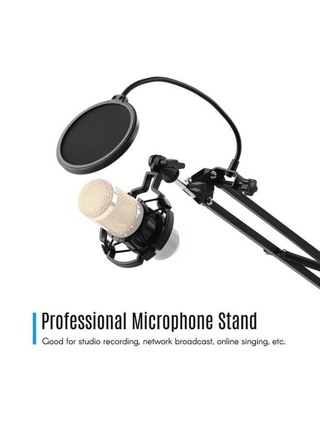 Adjustable Foldable Microphone Stand I-05916 Black - Image 3