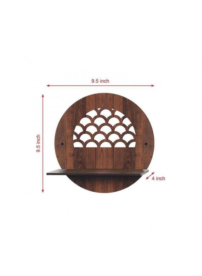 Rellon Industries Wall Mounted Shelf for Living Room Stylish MDF Floating Shelf, Freestanding for Living Room, Bedroom, Kitchen - Easy Assembly, Set of 4((Round Shelf) - Image 4