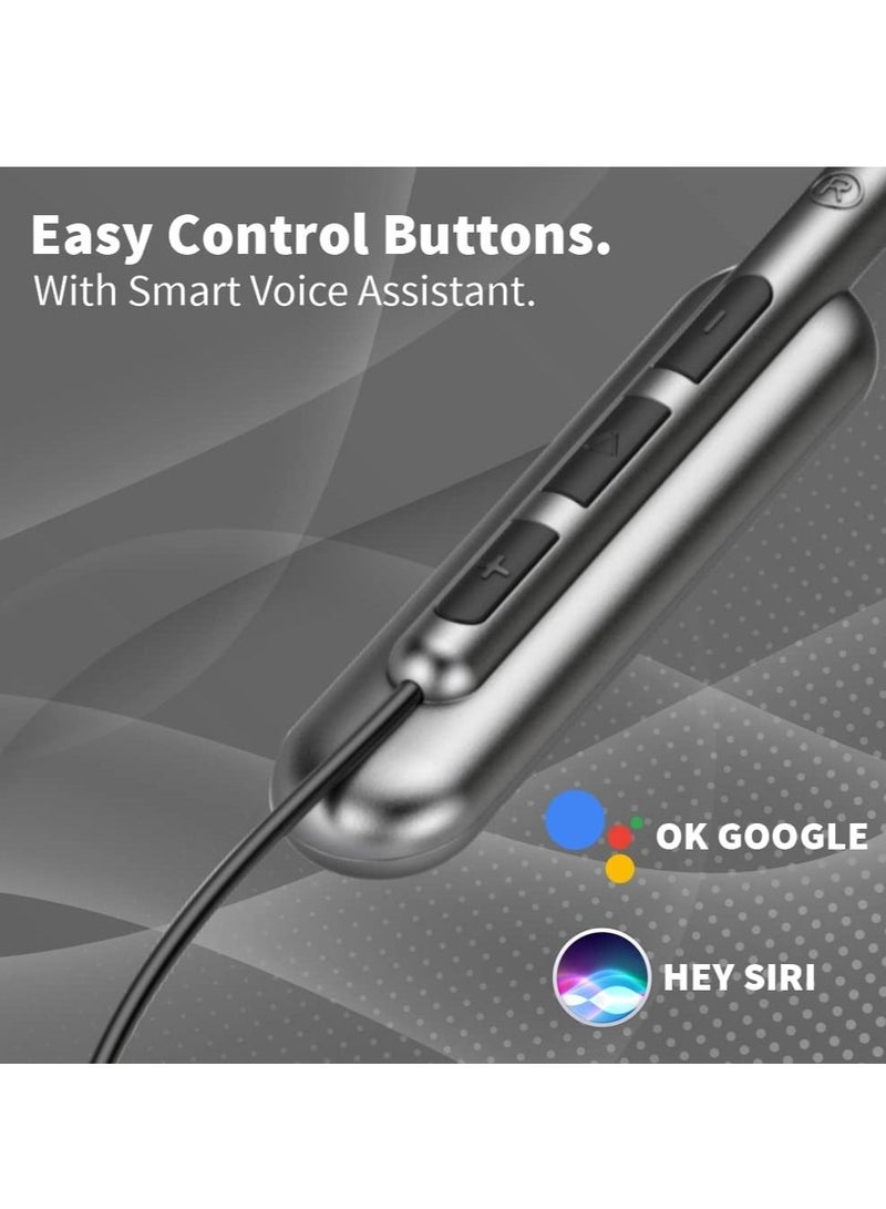 U & I ENTERTAINMENT U & I Ozone 40 Hours Music Time Wireless Neckband with Mic Bluetooth Headset - Image 3