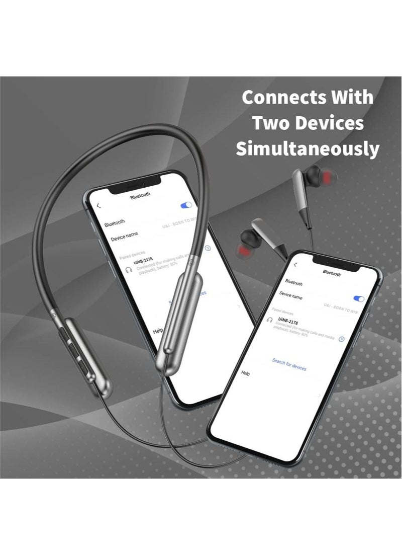 U & I ENTERTAINMENT U & I Ozone 40 Hours Music Time Wireless Neckband with Mic Bluetooth Headset - Image 5