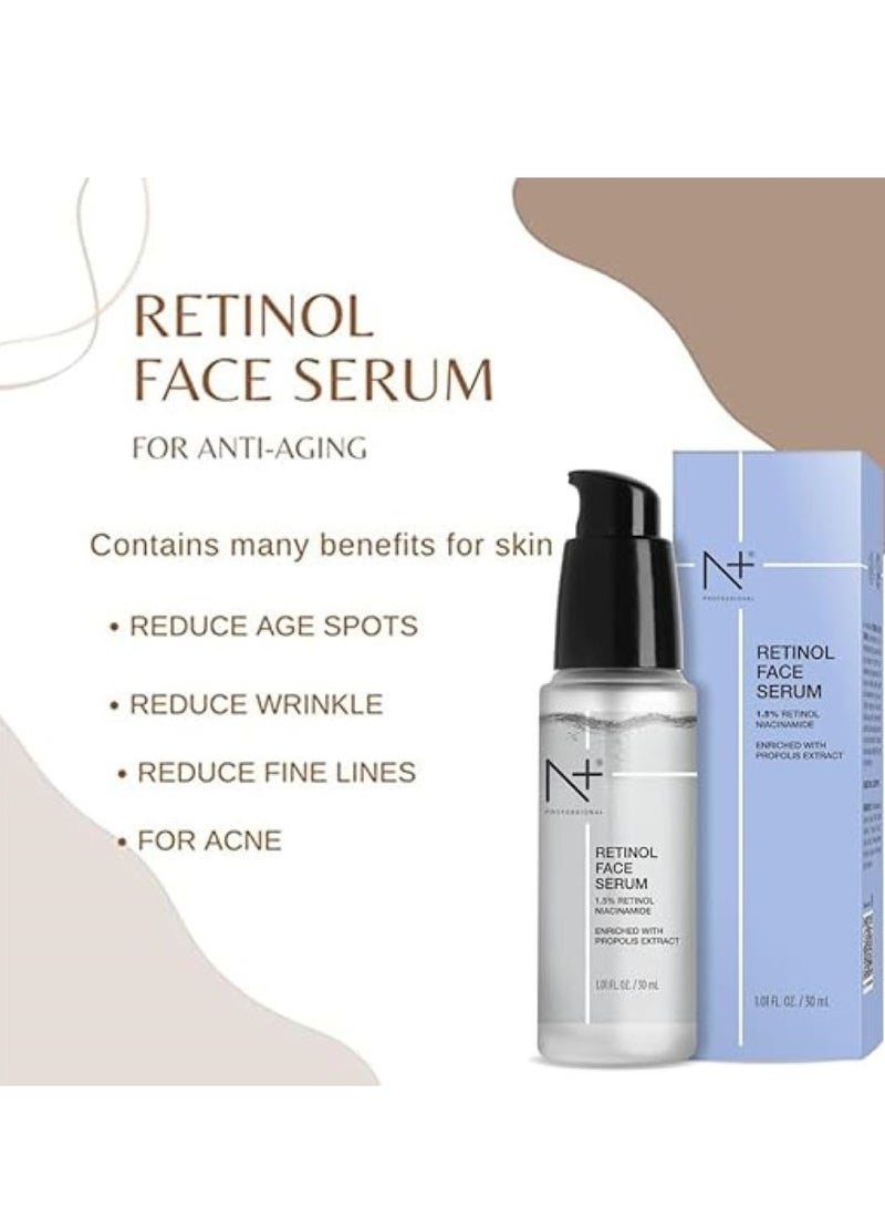N Plus Professional Retinol Face Serum – Anti-Aging, Skin Renewal & Hydration for a Youthful Glow - Image 4