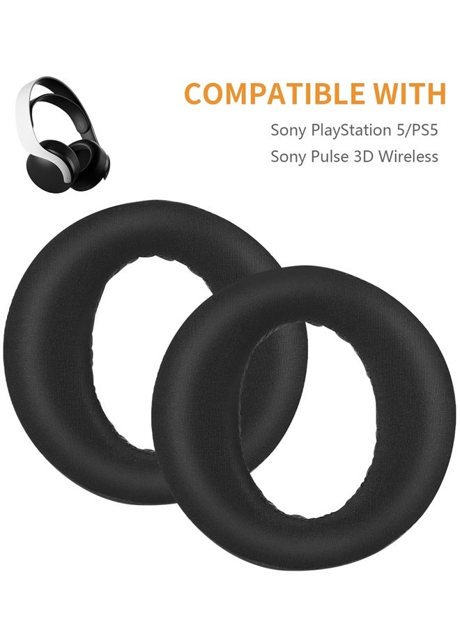3D Replacement Ear Pads Cooling Gel Headset Earpads, Upgrade Ear Cushions Cups Accessories Replacement for Sony PlayStation 5/PS5/Pulse 3D Wireless Gaming Headset (Black) - Image 5