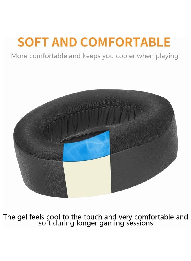 3D Replacement Ear Pads Cooling Gel Headset Earpads, Upgrade Ear Cushions Cups Accessories Replacement for Sony PlayStation 5/PS5/Pulse 3D Wireless Gaming Headset (Black) - Image 3