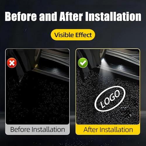 Thingrific 4Pcs Car Door Lights Logo Projector Compatible with LS/ES/is/LX/RX/GS/GX/RC/UX Car Accessories, No Fade HD LED Car Welcome Projector Lights, 3D Ghost Shadow Puddle Light(Blue) - Image 3