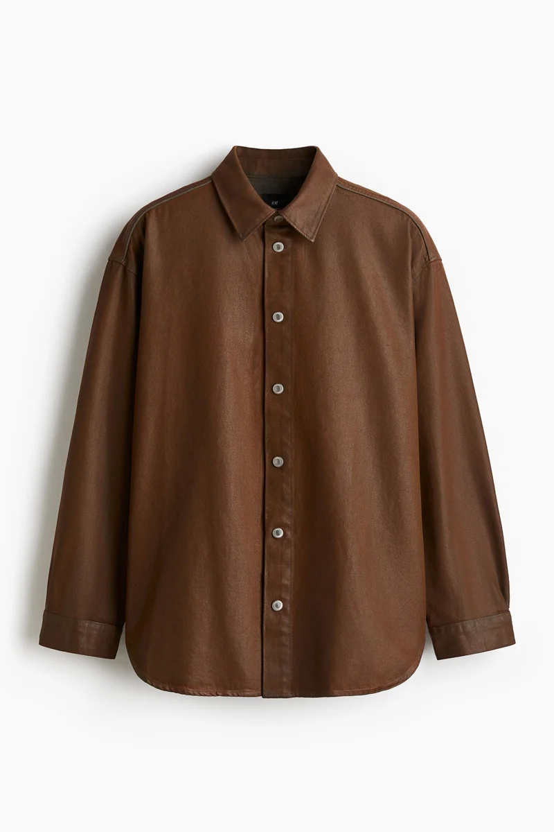 H&M  Oversized Fit Denim shirt for Men | Best Price UAE