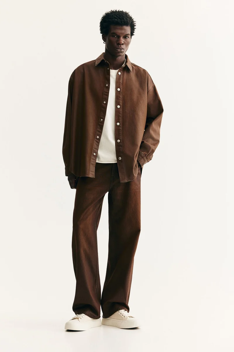 H&M  Oversized Fit Denim shirt for Men | Best Price UAE