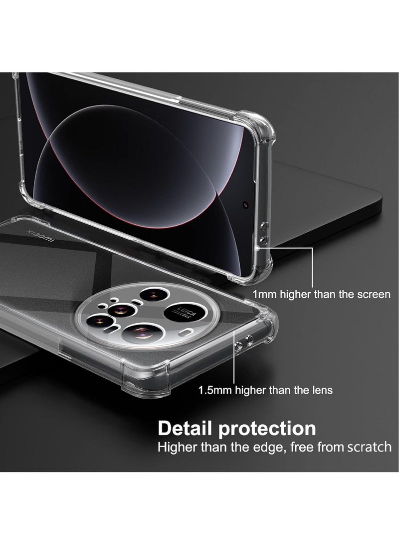 جراب Xiaomi Mi 15 Ultra Case Cover Crystal Clear TPU Bumper واقي مقاوم للصدمات مع أفضل حماية للكاميرا مصمم لهاتف Xiaomi 15 Ultra 5G - Image 2