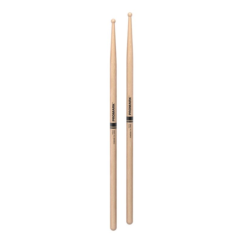 ProMark Drum Sticks - Finesse 7A Drumsticks - Drum Sticks Set - Small Round Wood Tip - Long Maple Drumsticks - Consistent Weight and Pitch - 1 Pair - Image 3
