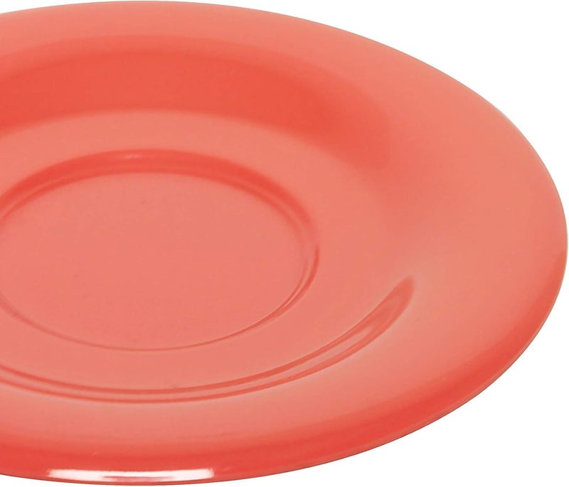 TrueCraftware TrueCraftware 512 Saucer Melamine Orange Color Set of 12 for Bouillon CupSalad Bowl  Dishwasher Safe BreakResistant Appetizer Dessert Plates Coffee Cup Saucers Drinkware Home Cafe  - Image 5