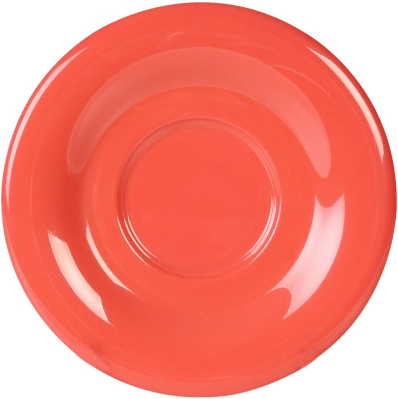 TrueCraftware TrueCraftware 512 Saucer Melamine Orange Color Set of 12 for Bouillon CupSalad Bowl  Dishwasher Safe BreakResistant Appetizer Dessert Plates Coffee Cup Saucers Drinkware Home Cafe  - Image 4