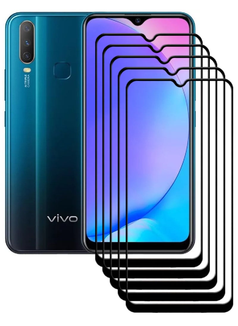ACLIX 5 Pieces Antistatic ESD Dustproof Premium Quality High Definition Tempered Glass Screen Protector Designed For vivo Y17 - Image 1