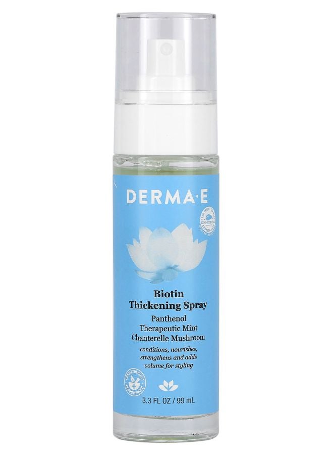 derma-e بخاخ تكثيف البيوتين 3.3 أونصة سائلة (99 مل)