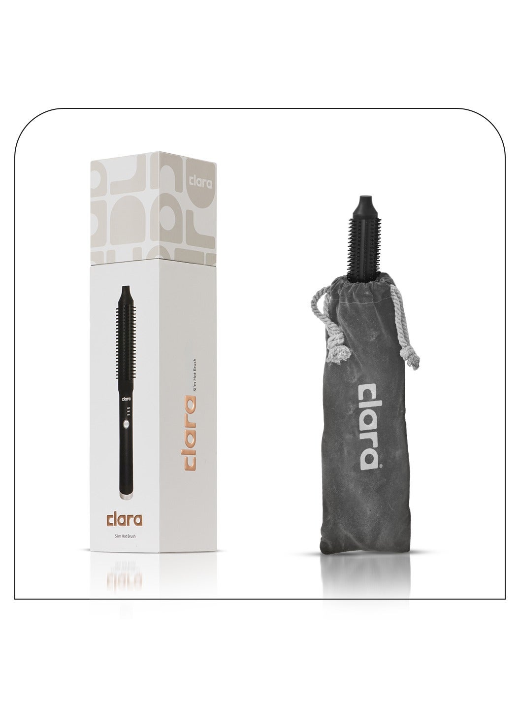 فرشاة شعر حرارية أيونية مضادة للتجعد نحيفة