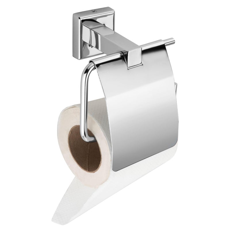 Xpert Square Paper Tissue Roll Holder for Bathroom by Xpert, Pack of 1 - Toilet Tissue Holder & Bathroom Tissue Holder, Made of Stainless Steel. Toilet roll Holder for Bathroom - Image 1
