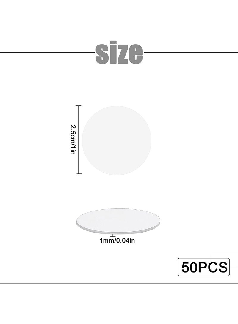 phomemo 50 pcs Round Blank NFC Coin Tag Cards, 25mm/1 inch Diameter, Programmable 504 Bytes Memory NTAG215 Chip Compatible with All NFC-Enabled Phones and Devices  - Image 4