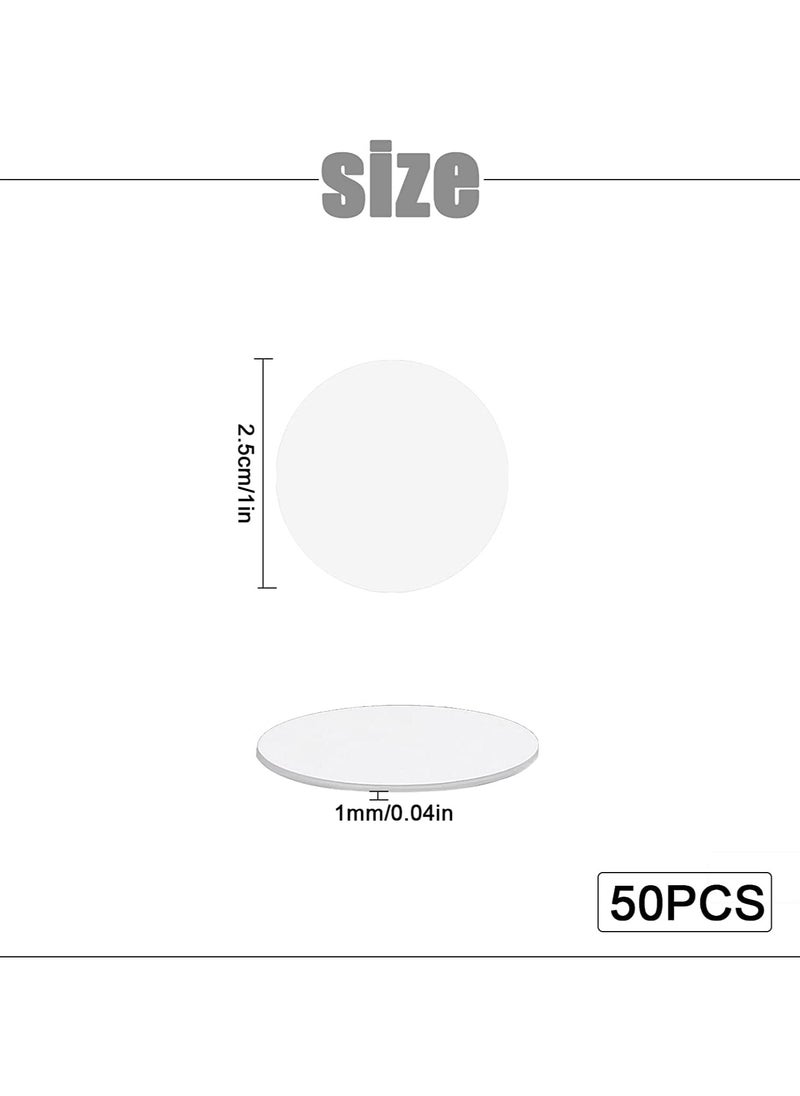 50 pcs Round Blank NFC Coin Tag Cards, 25mm/1 inch Diameter, Programmable 504 Bytes Memory NTAG215 Chip Compatible with All NFC-Enabled Phones and Devices - pzsku/Z88B68D38F1B229DA8FCBZ/45/_/1730860898/84714aaa-186b-4821-b79a-83404f6f9bb4