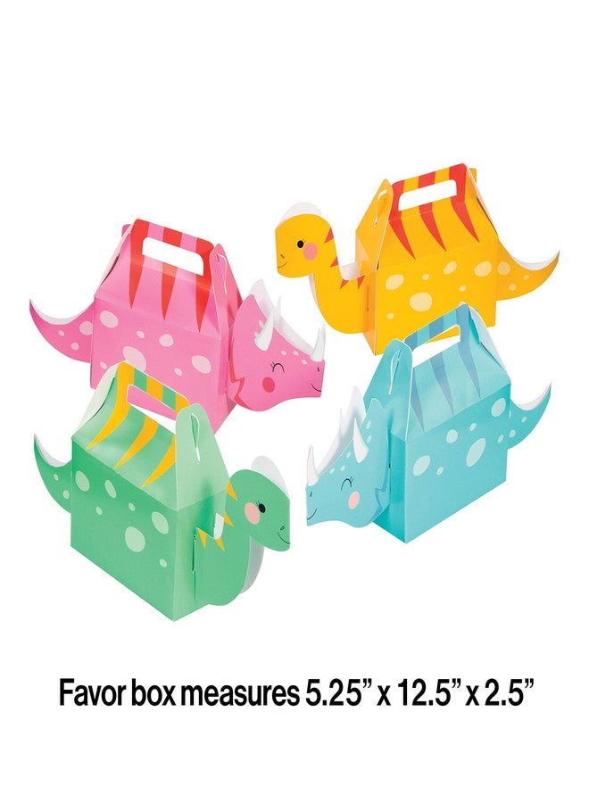 CREATIVE CONVERTING Girl Dinosaur Favor Boxes, 4 ct - Image 4