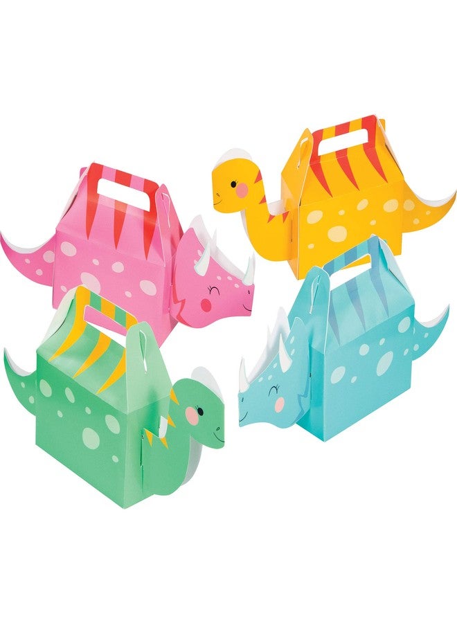 CREATIVE CONVERTING Girl Dinosaur Favor Boxes, 4 ct - Image 1