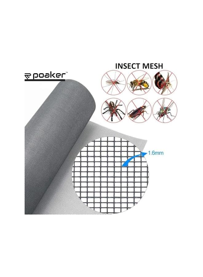The Bros شبكة حشرات من الألياف المخصصة، مضادة للبعوض للنوافذ والأبواب والفناء، شاشة حيوانات أليفة متميزة، حاجز شبكة، غير مرئي (1 متر، 4 أقدام) - Image 3